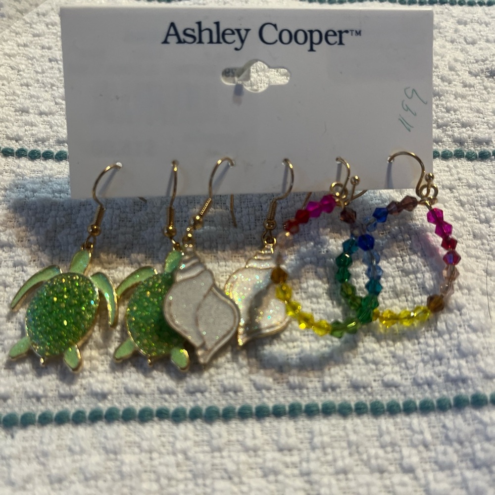 Ashley Cooper Green Beaded Earrings